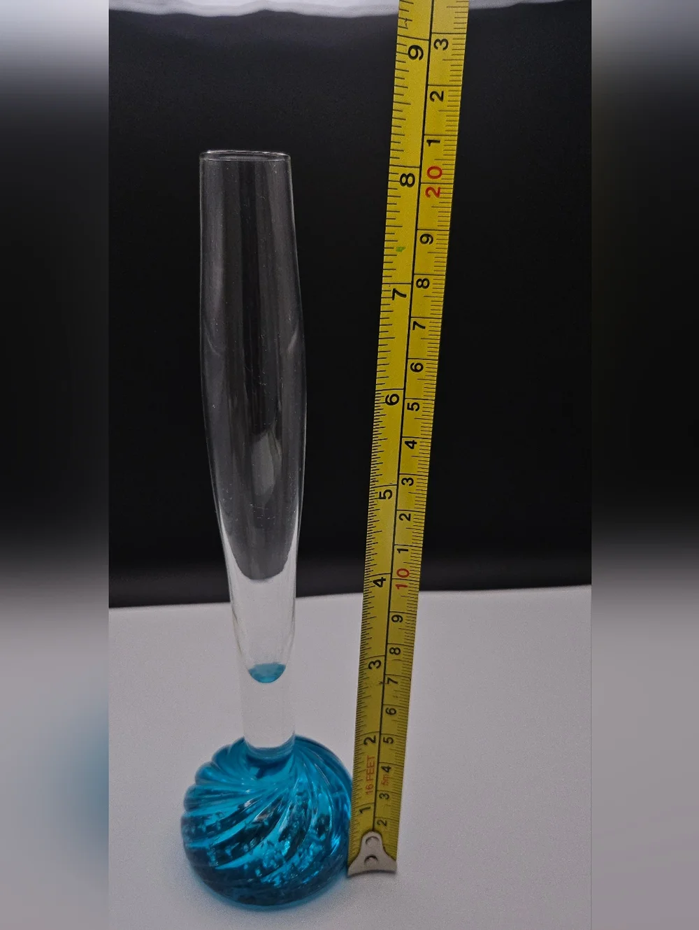Vintage Bullicante Swirl Art Glass Bud Vase